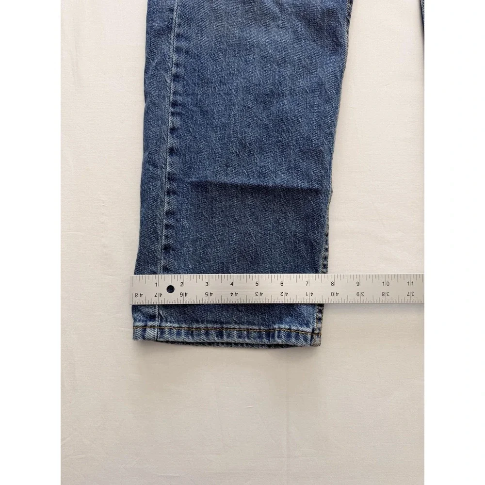 Levi's 505 Jeans Mens 36x30 Blue Medium Wash Regular Straight Denim Pants Casual